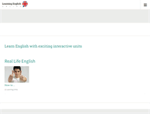 Tablet Screenshot of learningenglishonline.net